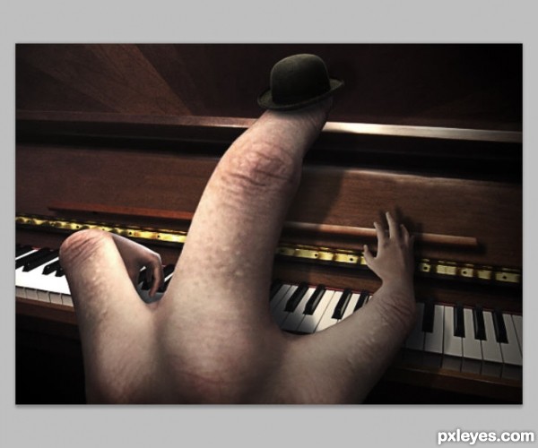 Creation of The Piano Hand: Step 20